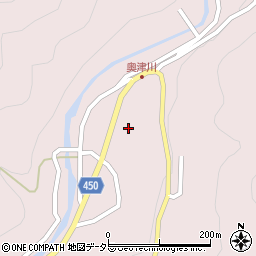 岡山県津山市奥津川561周辺の地図