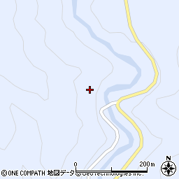 愛知県豊根村（北設楽郡）古真立（川向）周辺の地図
