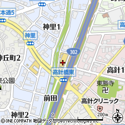愛知トヨタＷＥＳＴ　名東店周辺の地図