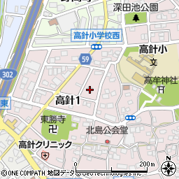 愛知県名古屋市名東区高針1丁目404周辺の地図