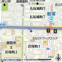 愛知県名古屋市中村区岩塚本通1丁目周辺の地図