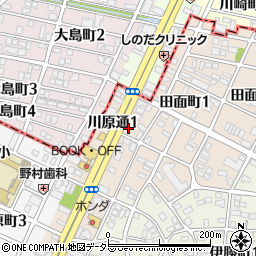 愛知県名古屋市昭和区川原通1丁目11周辺の地図