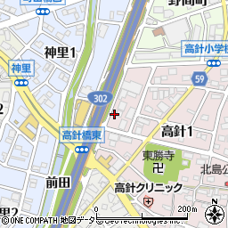愛知県名古屋市名東区高針1丁目108周辺の地図