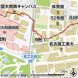 愛知県名古屋市昭和区吹上周辺の地図