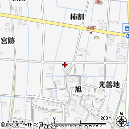愛知県津島市百町周辺の地図