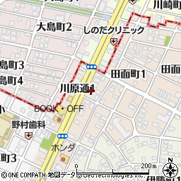 愛知県名古屋市昭和区川原通1丁目12周辺の地図