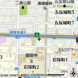 パークイット岩塚本通２丁目駐車場周辺の地図