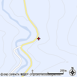 愛知県北設楽郡豊根村古真立ウトウ洞周辺の地図