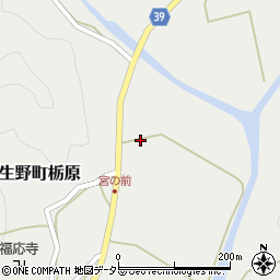 朝来市栃原農産物加工施設周辺の地図