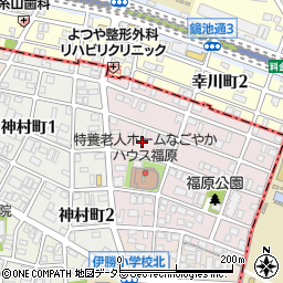 愛知県名古屋市昭和区福原町1丁目周辺の地図