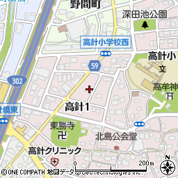 愛知県名古屋市名東区高針1丁目603周辺の地図