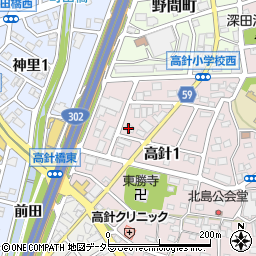 愛知県名古屋市名東区高針1丁目709周辺の地図