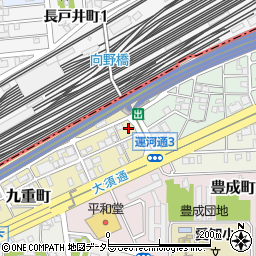 愛知県名古屋市中川区九重町2周辺の地図