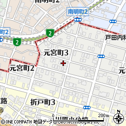 元宮町スカイマンション周辺の地図