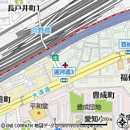愛知県名古屋市中川区百船町29-16周辺の地図