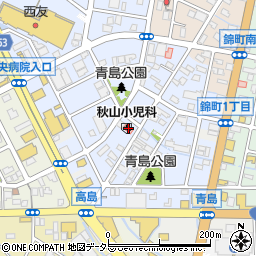 秋山小児科医院周辺の地図