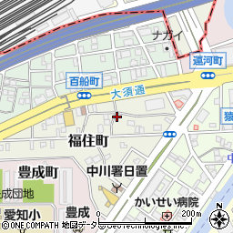 愛知県名古屋市中川区福住町周辺の地図