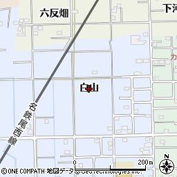 愛知県愛西市須依町（白山）周辺の地図