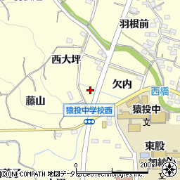 愛知県豊田市加納町西大坪57周辺の地図