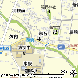 愛知県豊田市加納町末石16周辺の地図