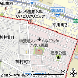 愛知県名古屋市昭和区福原町1丁目27周辺の地図