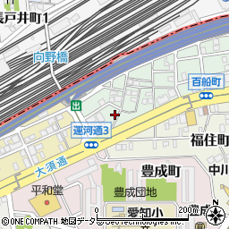 愛知県名古屋市中川区百船町29-2周辺の地図