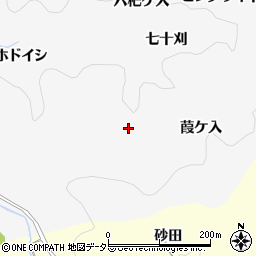 愛知県豊田市中立町葭ケ入周辺の地図