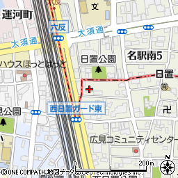 松弘商店西日置倉庫周辺の地図