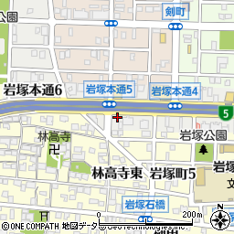 愛知県名古屋市中村区岩塚本通5丁目周辺の地図