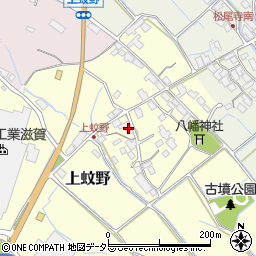 滋賀県愛知郡愛荘町上蚊野447周辺の地図