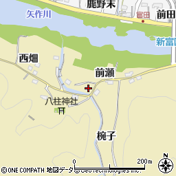 愛知県豊田市国附町前瀬86周辺の地図