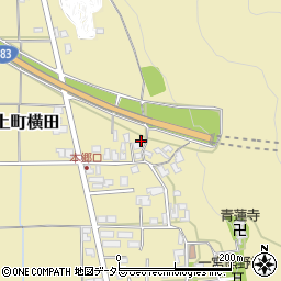 兵庫県丹波市氷上町横田182周辺の地図