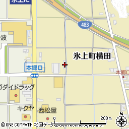 兵庫県丹波市氷上町横田147周辺の地図