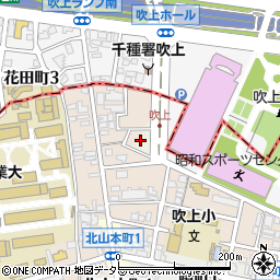 愛知県名古屋市昭和区御器所町（吹上）周辺の地図