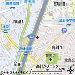 愛知県名古屋市名東区高針1丁目109周辺の地図