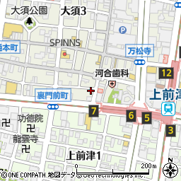 大須亭周辺の地図