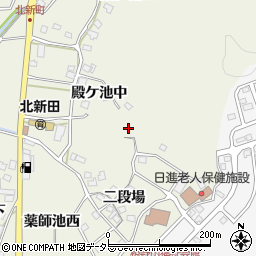 愛知県日進市北新町周辺の地図