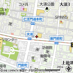山田八郎法衣店周辺の地図