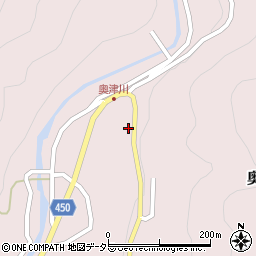 岡山県津山市奥津川540周辺の地図