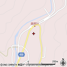岡山県津山市奥津川557-1周辺の地図