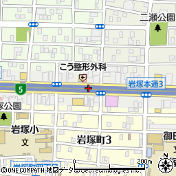 愛知県名古屋市中村区岩塚本通周辺の地図