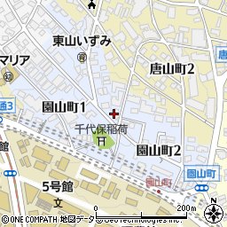 日本政策金融公庫東山寮周辺の地図