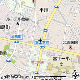 ミシンのお店周辺の地図