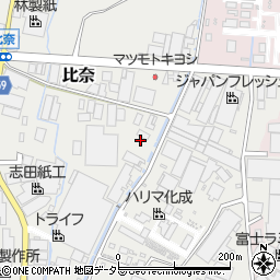 静岡県富士市比奈274周辺の地図