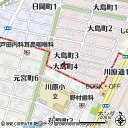 愛知県名古屋市千種区大島町4丁目6周辺の地図