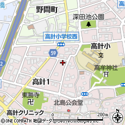 愛知県名古屋市名東区高針1丁目401周辺の地図