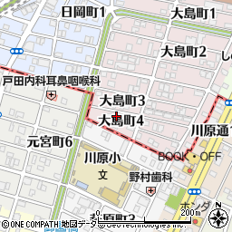 愛知県名古屋市千種区大島町4丁目5周辺の地図