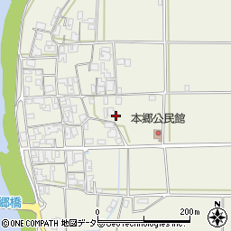 兵庫県丹波市氷上町本郷周辺の地図