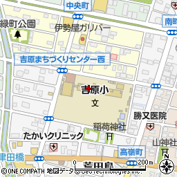 富士市立吉原小学校周辺の地図