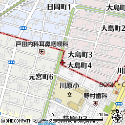 愛知県名古屋市千種区大島町4丁目43周辺の地図